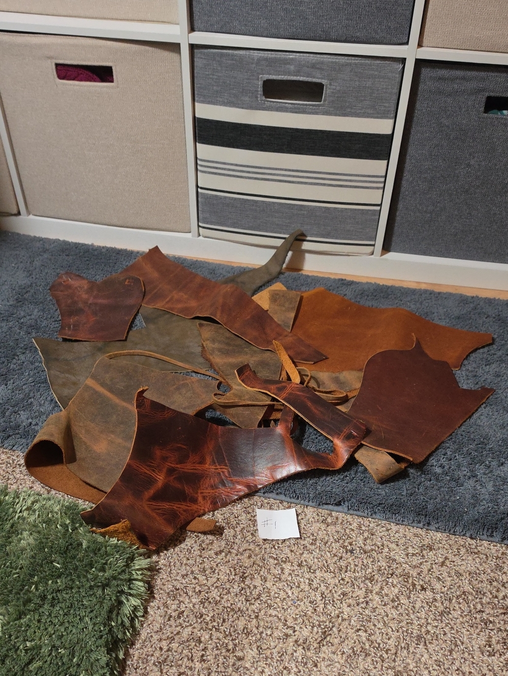 KMM Brown Leather Scraps #1